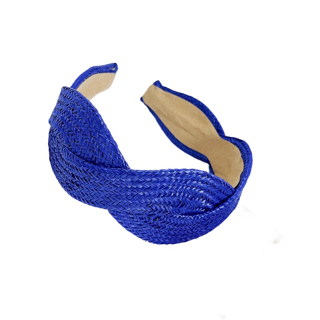Wide Brim Braided Straw Headband Comfort Fit Solid Color Hair Accessory For Women Casual Outings Parties Vacations
