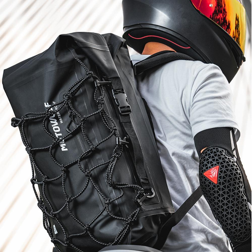 Motorcycle Backpack Men Women Waterproof Bag Full Face Helmet Backpack Rider Bag Reflective Travel Bag Motorcycle Helmet Bags