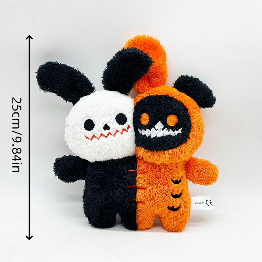 Cute Halloween Plush Toy Cartoon Pumpkin Cat Black Kitten Bat Stuffed Animals Soft Trick-or-Treat Gift for Kids Home Decor