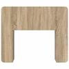 Headboard Cabinet with Storage Sonoma Oak Wood Based Material