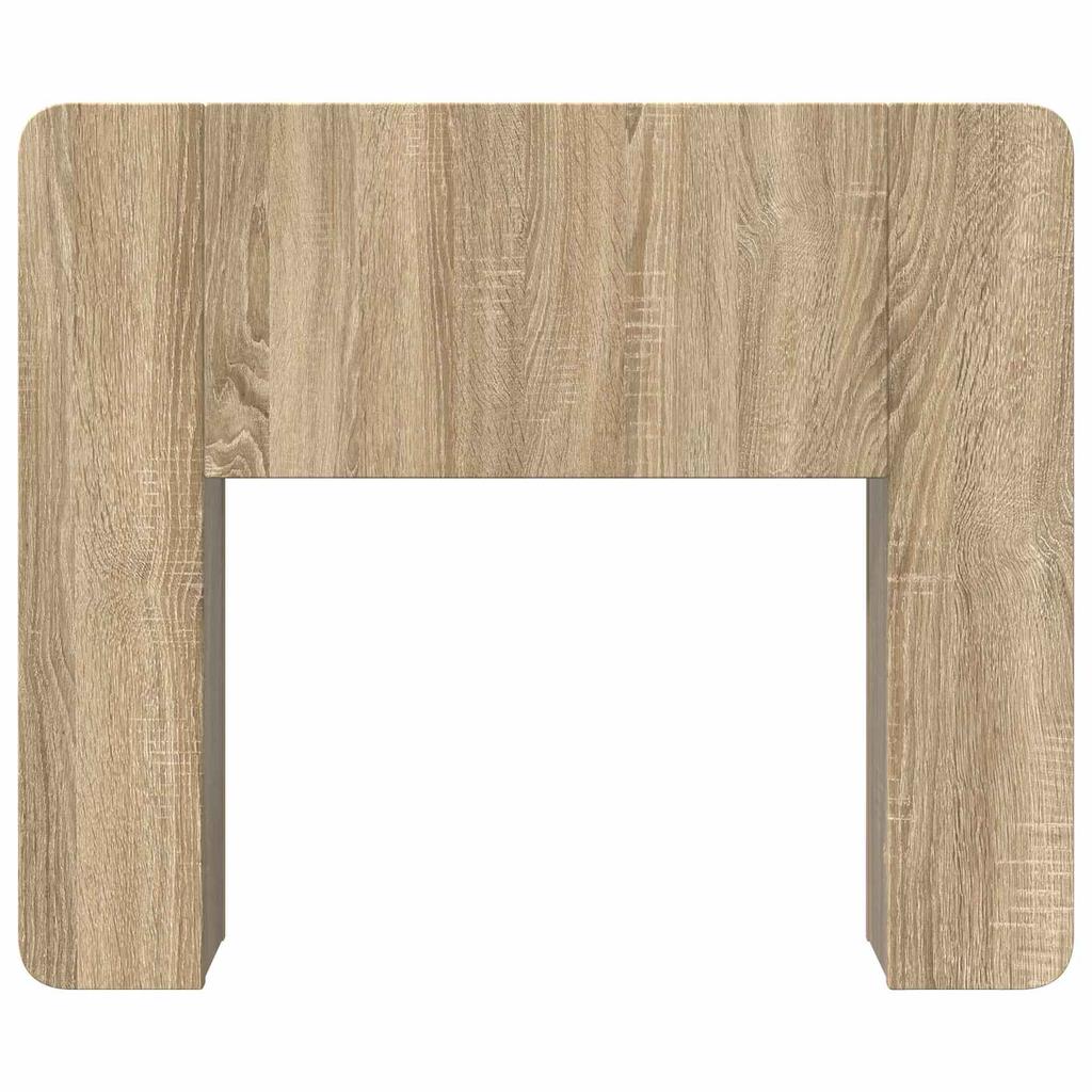 Headboard Cabinet with Storage Sonoma Oak Wood Based Material