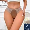 2 Peças/Lote Calcinhas Femininas Sexy de Cintura Baixa com Renda Calcinhas Finas e Respiráveis Sem Costura