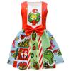 European And American Christmas Halloween Cute Princess Dress Bow 3D Digital Printing Girls Dress