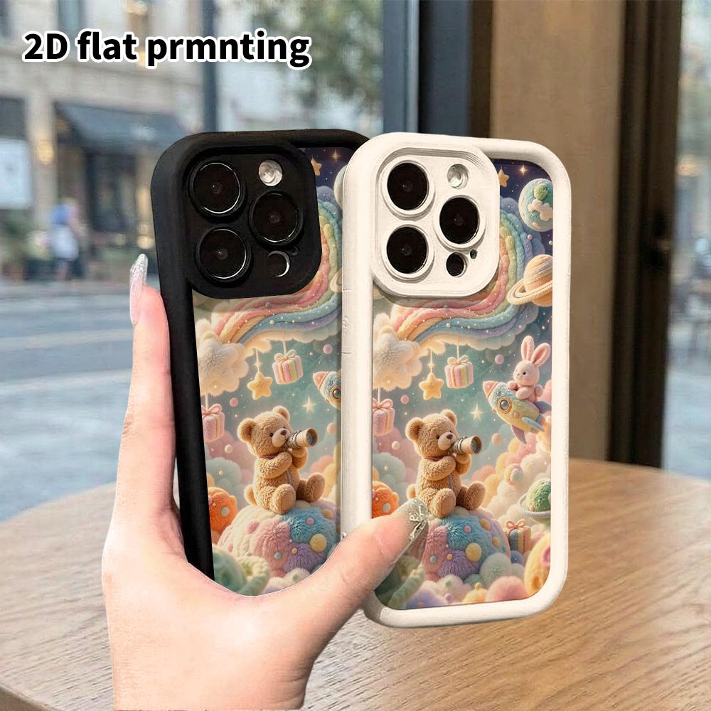 Phone Case: 2D Flat, Fits iPhone 18, 17, 16, 15, 14, 13, 12Pro Protective Case, Space Fantasy World, Perfect Christmas and Halloween Holiday Gift