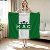 KAC kenitra athletic club Print Flannel Blanket High Quality Warm Comfortable Cover for All Seasons Perfect for Gifts Home Decor