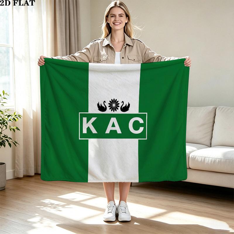 KAC kenitra athletic club Print Flannel Blanket High Quality Warm Comfortable Cover for All Seasons Perfect for Gifts Home Decor
