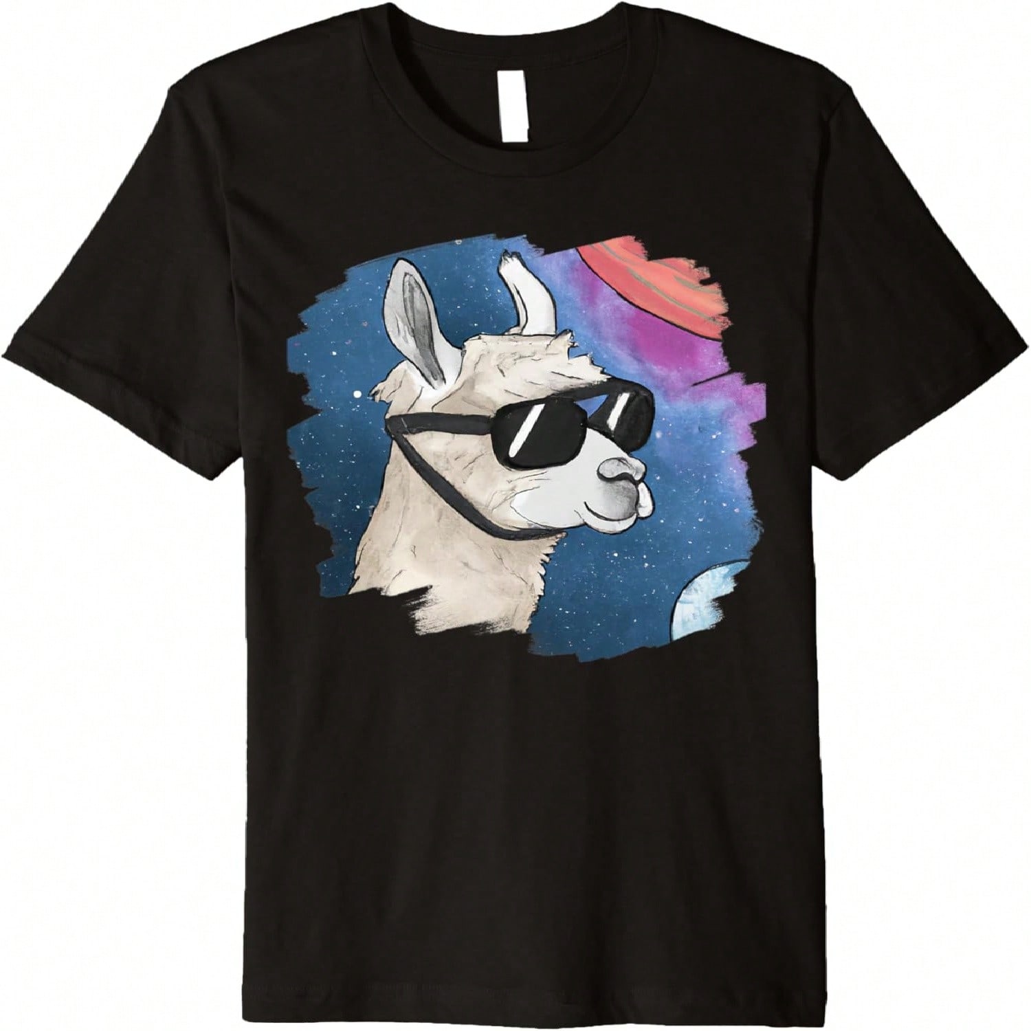 Llama Ukulele Luau Cute Funny Cool Hawaii Alpaca Gift T-Shirt S разноцветный