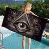 Freemason Illuminati Anime Bath Towel Microfiber Soft Water Absorbing Breathable For Girl Kids Decorative Cartoon Beach Towel