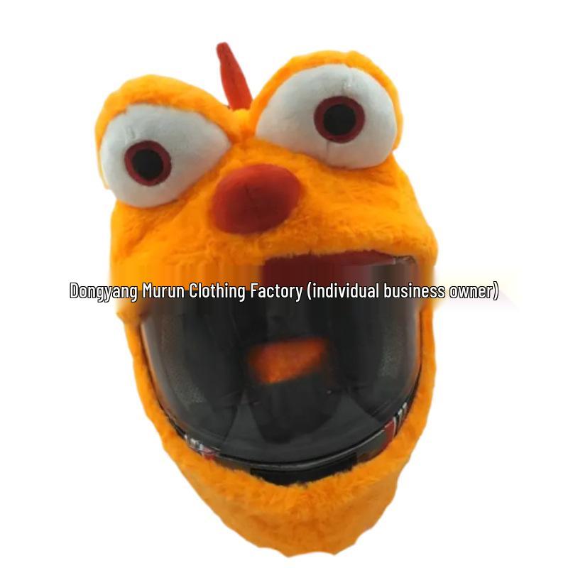 Motorcycle Helmet Decoration: Cartoon Rabbit, Toothless, Pumpkin Head Covers