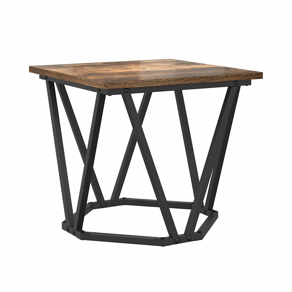Side Table Set 2 Pcs Smoked Oak