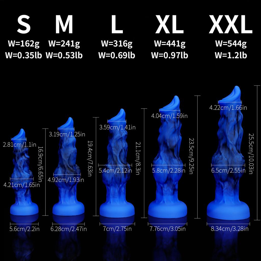 Liquid Silicone Shaped Makeup Simulation Dog Dildo Anal Dilation Penis Female Masturbation Product
