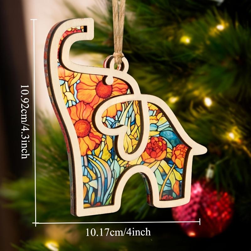 Friendship Elephant Jewelry, Colorful Pattern with Story Card, Elephant Jewelry, Female Friendship Elephant Jewelry Pendant Gift, Birthday Gift