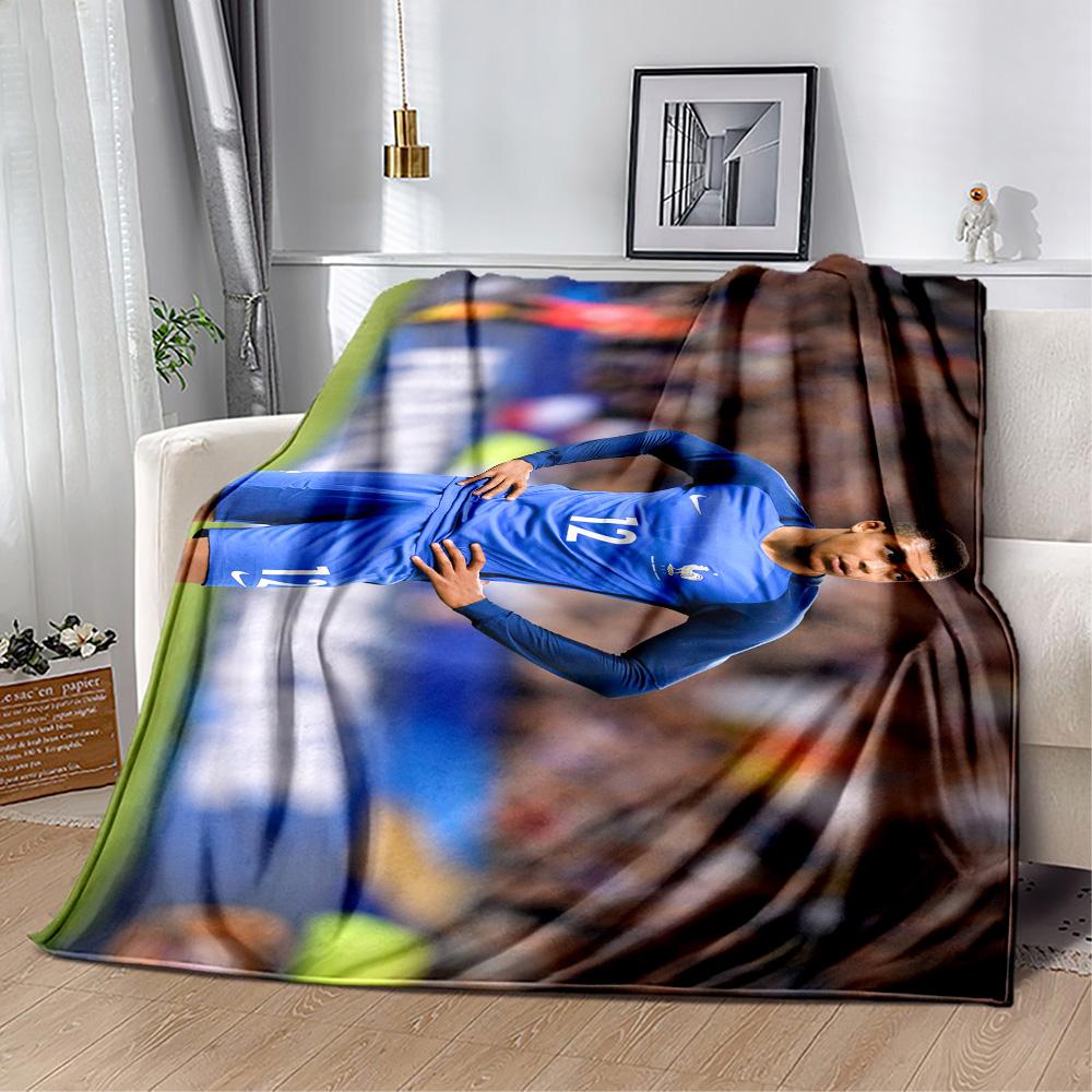 France Football Star Blanket Ultra-Soft Suitable for Bedding Office Office Chair for All Occasions Modern Style