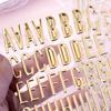 1/3 Sheets 3D Gold Letter Number Stickers Letters Stickers Self Adhesive Stickers For Diy Crafts Scrapbooking Decorative Decal