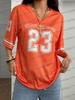 Damen Y2K Sommer Neu Netz Atmungsaktiv Jersey T-Shirt V-Ausschnitt Schulterfrei Digital Bedruckt Sexy Outfit Kurzarm lässiges Oberteil