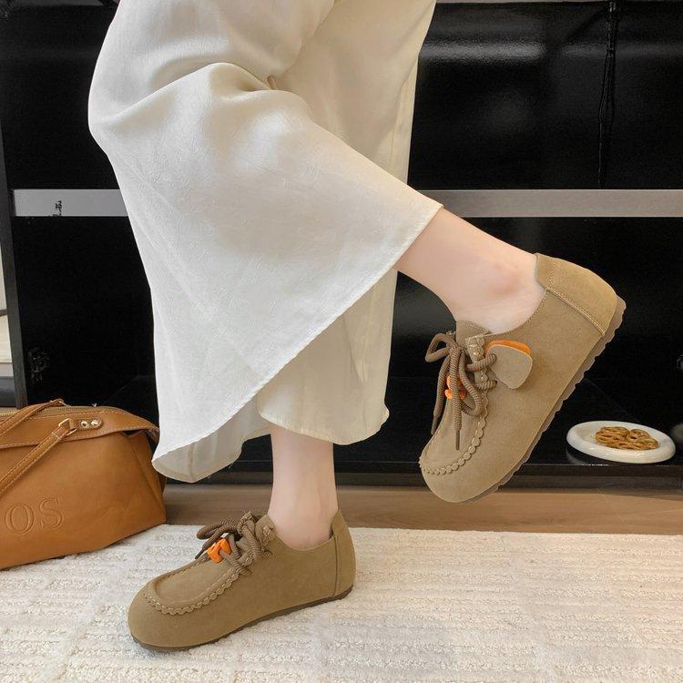 Fashion Retro Artistic Korean Style Thick Bottom Casual Shoes Spring New Model Loafers Woman Shoes Comfortable Baskets Femmes Sneakers