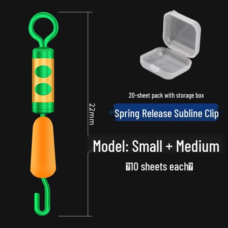 Anti-Tangle Silicone Leader Clip & Connector - Force-Relieving Fishing Tackle Accessory