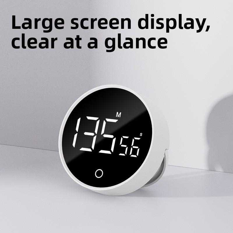 Moderní minimalistický magnetický digitální časovač s tichým upozorněním pro vaření v kuchyni a studijní úkoly