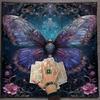 Divinations Tablecloth Butterfly Flower Astrology Tarots Card Tablecloth Altars Cloth Divinations Board Game Accessory