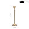 American Retro Single Head Imitation Brass Candlestick Decoration Romantic Simple European Light Luxury Model Room Soft Decoration Photography Props