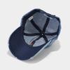 Autumn new denim baseball cap women's rose embroidered soft top cap men's street fashion sun hat tide