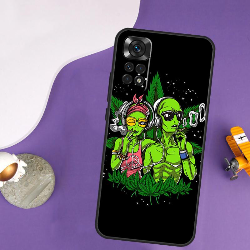 Space Alien Magic Case For Xiaomi Redmi Note 13 Pro 14 12 9 10 11 Pro 10S 11S 12S Redmi 13C 14C 10C 12C Cover
