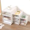 Tragbare Transparente Desktop-Aufbewahrungsbox Schubladentyp Büro-Aktenaufbewahrungsbox Schlafzimmer Arbeitszimmer Stapelbare Kombinations-Aufbewahrungsschränke