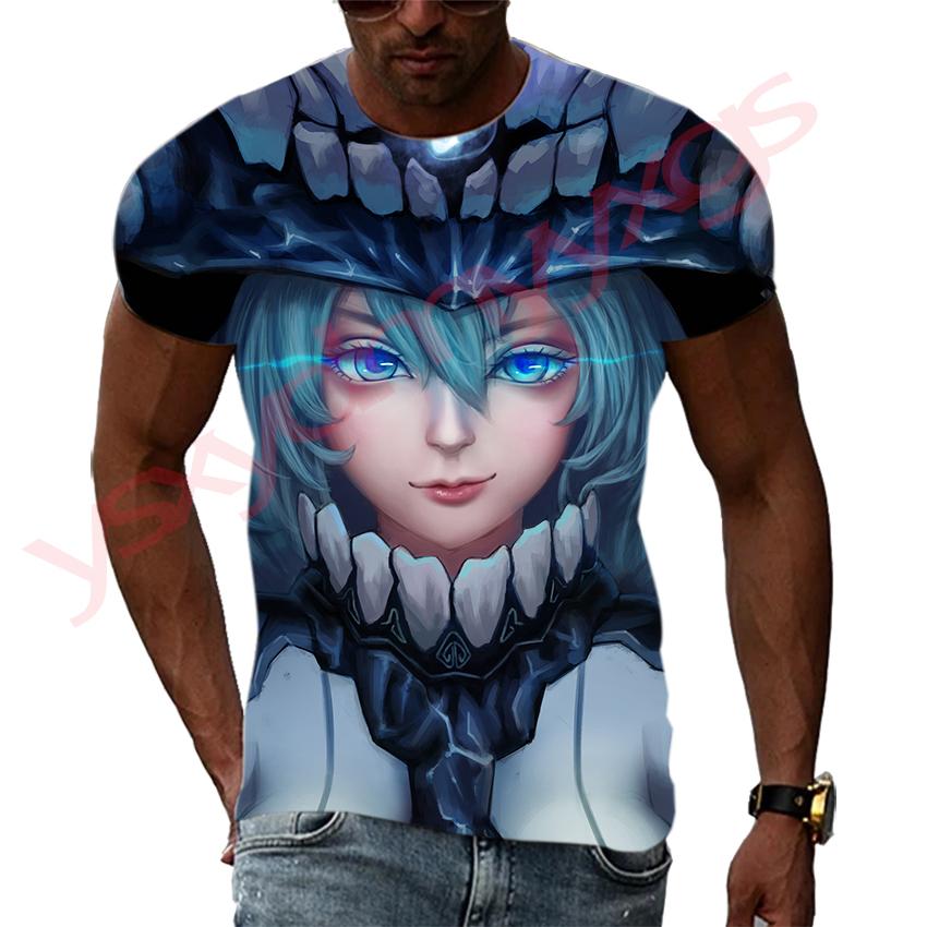 Japanese Cartoon Anime Magic Sexy Witch Men and Women T-Shirt HD 3D Printing Hip Hop Harajuku Tees Round Neck Short Sleeve Tops
