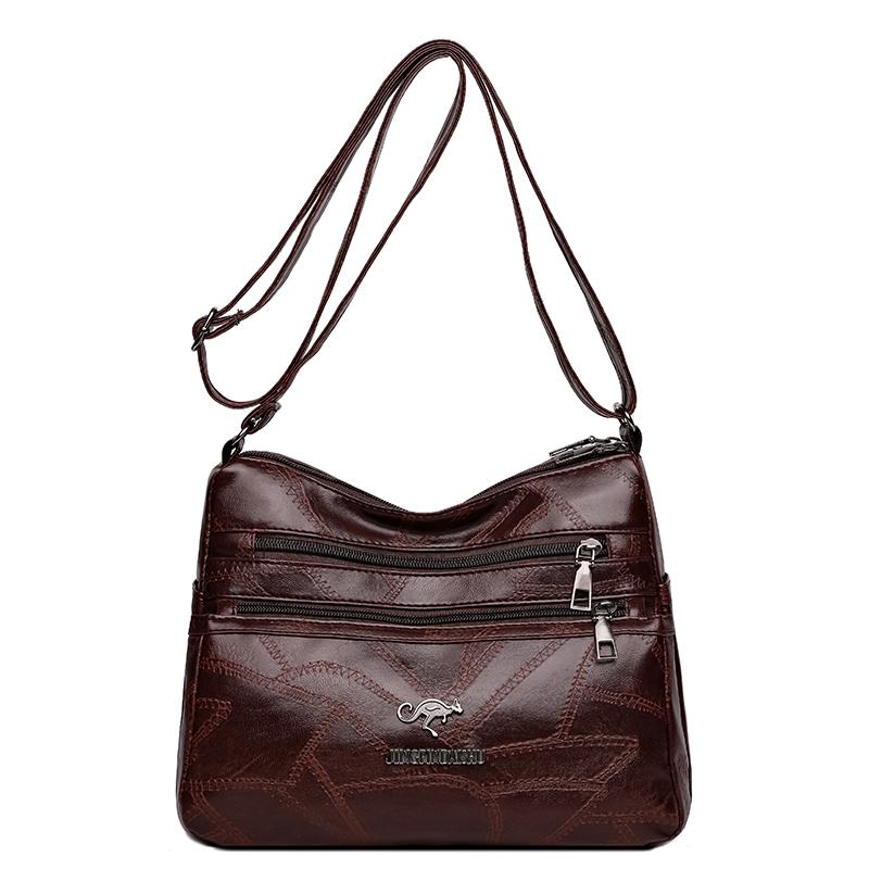 

Multi-compartment Messenger Bag Middle-aged And Elderly Mother Bag Women s Large Capacity Shoulder Bag кавовий