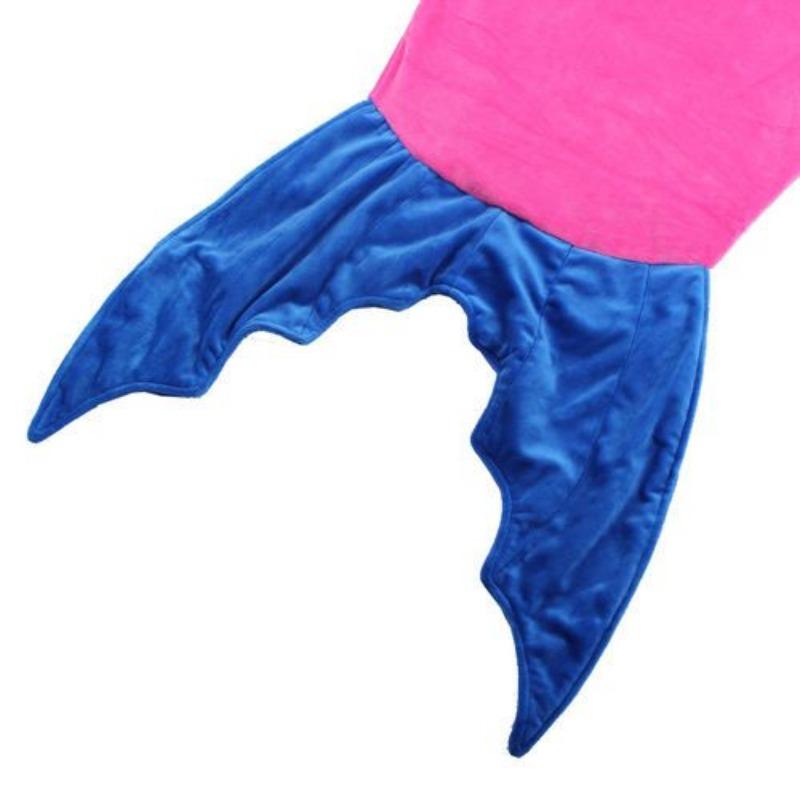 Children Shark Sleeping Bag Ultra-soft Fluffy Flannel Fishtail Blankets Kids Boys Girls Wearable Sleepsack Cozy Fluffy Sleep Bag