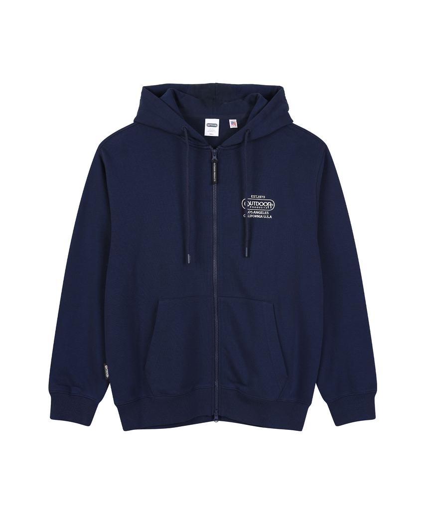 Outdoor Products Multi Logo Zip-Up Hoodie (Navy)