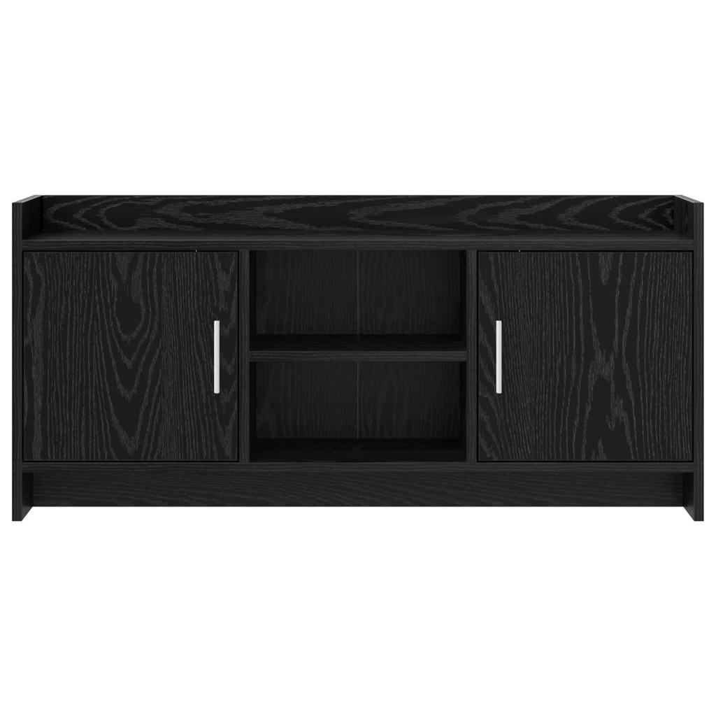 TV Stand 102 x 33 x 47 cm Black Oak Particleboard