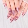 Solid Color Cat Eye Oval Medium-Long Luxury Wearable Nails