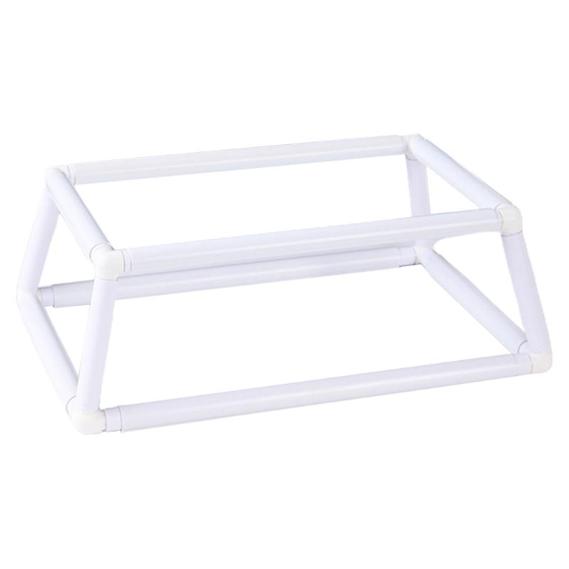 Double Layer Embroidery Frame Square Embroidery Hoop Quilting Frame Trapezoids Embroidery Snap Frame for Quilting Craft