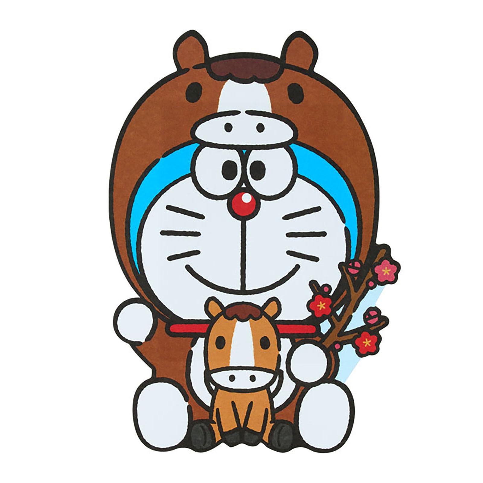 Sanrio Pochi Bukuro Horse Doraemon 095052