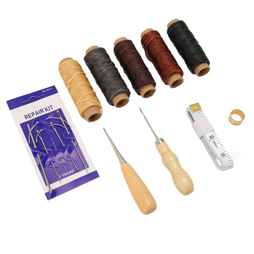 16PCS Leather Repair Sewing Kit Professional Leather Working Tools for DIY Leather Craft