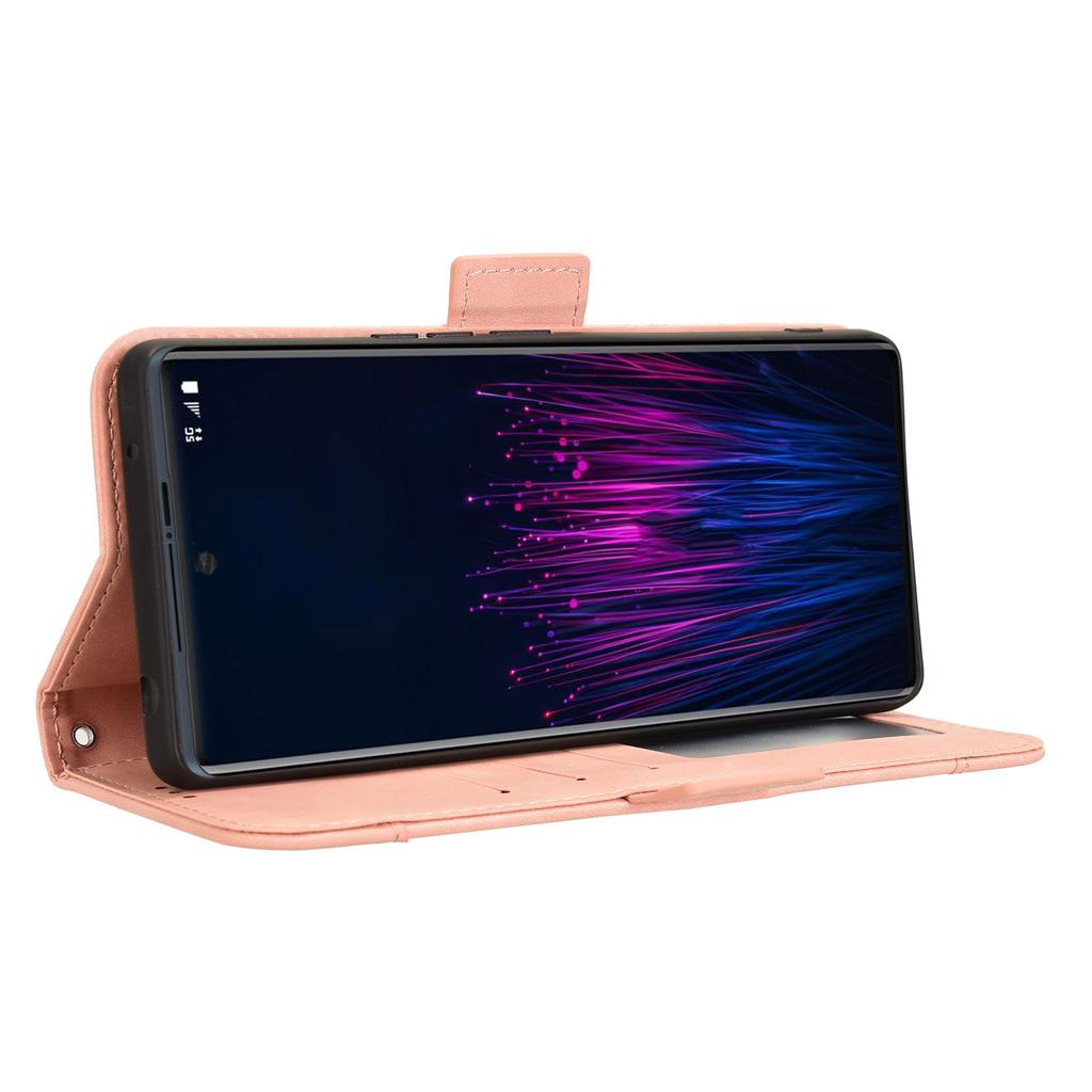 For HTC U24 Pro 5G Case Multiple Card Slots Leather Stand Phone Cover