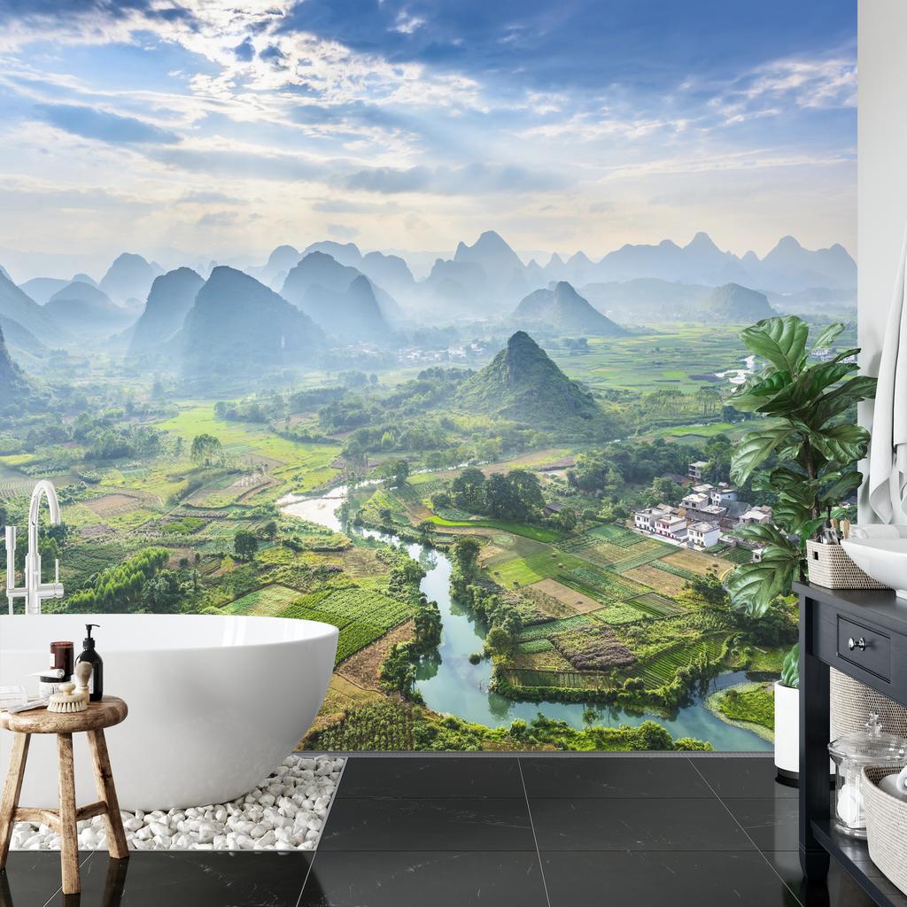 Fototapeta Horská krajina Samolepicí nástěnná malba 104x70.5