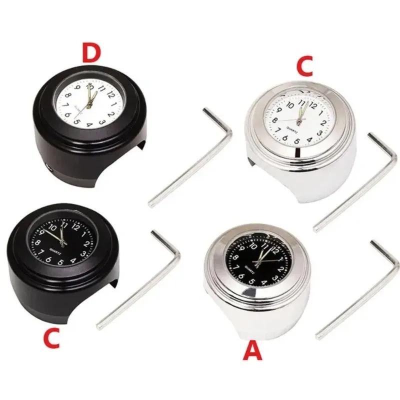 1 Set 18-22mm Motorrad Uhr Mini Quarz Uhr Wasserdicht Lenker Halterung Uhr Motorrad Fahrplan Uhr