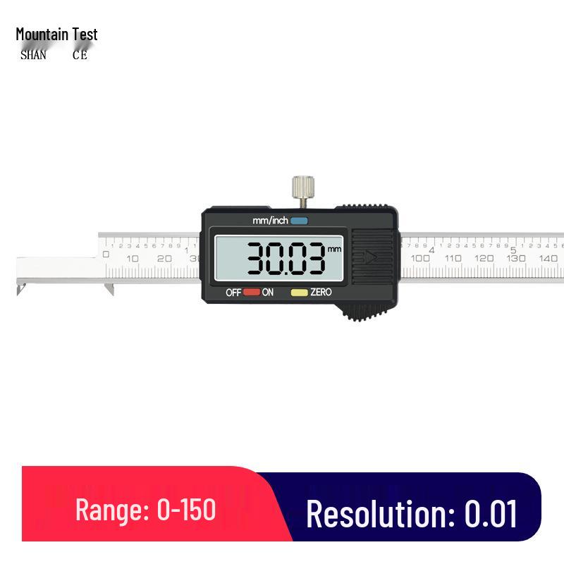 Mountain Measurement Precision Digital Caliper - Stainless Steel Inner Groove Width Tool