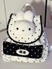 Schoolbag Cute Cartoon Rabbit Black and White Contrasting Color Backpack Casual Going Polka Dot Backpack Casual Travel Polka Dot Backpack