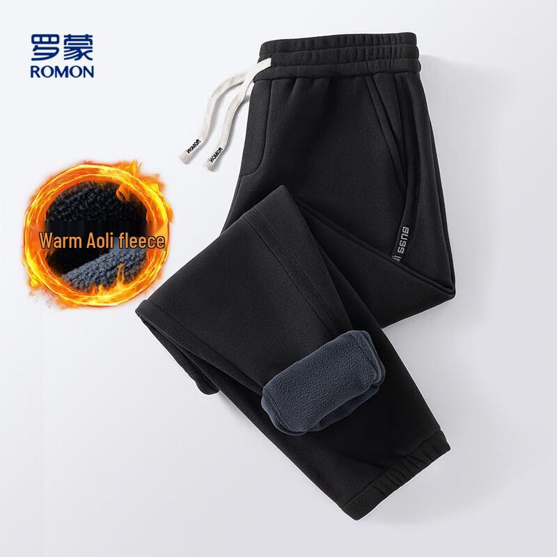 

ROMON Men s Fleece-Lined Casual Sweatpants XL