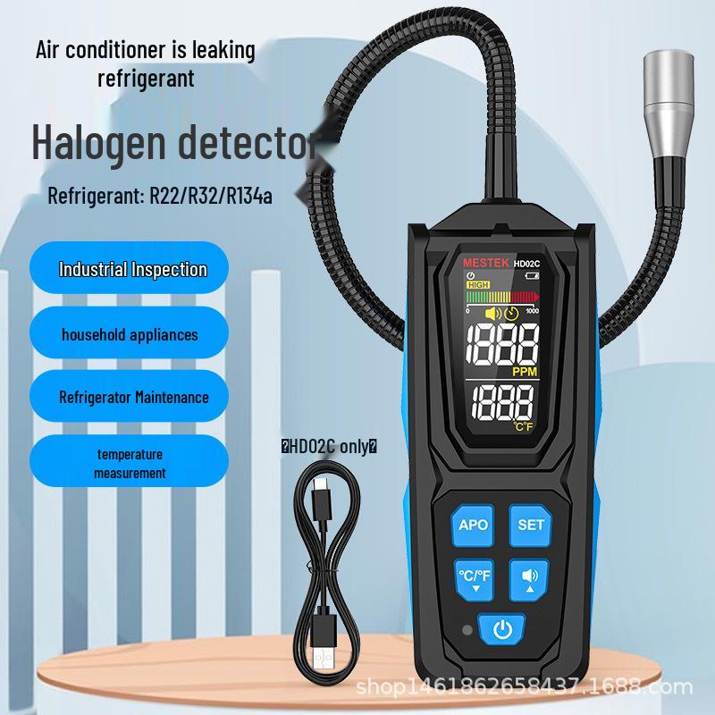 HD02 Halogen Freon Refrigerant Gas Leak Detector