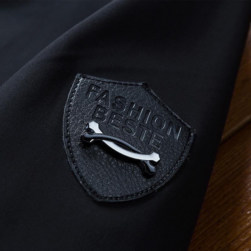 Giacca da Baseball da Uomo Monocolore Vestibilità Slim Stile Coreano - Giacca Estiva Autunnale Taglie Forti