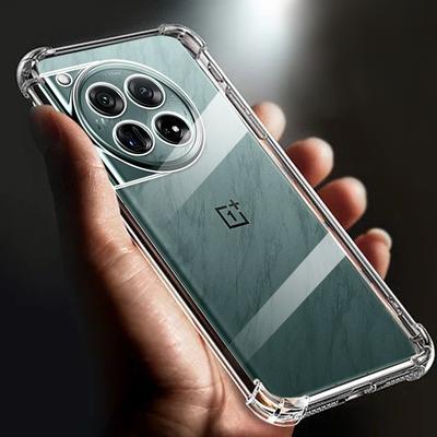11 12 10 pro Hava Yastığı Darbeye Dayanıklı Şeffaf Kılıf Oneplus 12 kılıfı için 5G Silikon Tam Kapak 1+11R 10R 10T funda kılıflar 100W
