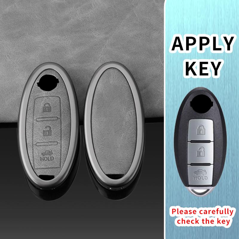 

Zinc Alloy Car Key Case Shell For Nissan Leaf Micra Qashqai J11 J10 Kicks Tiida Rogue X-Trail T31 T32 Juke Versa Note Patrol