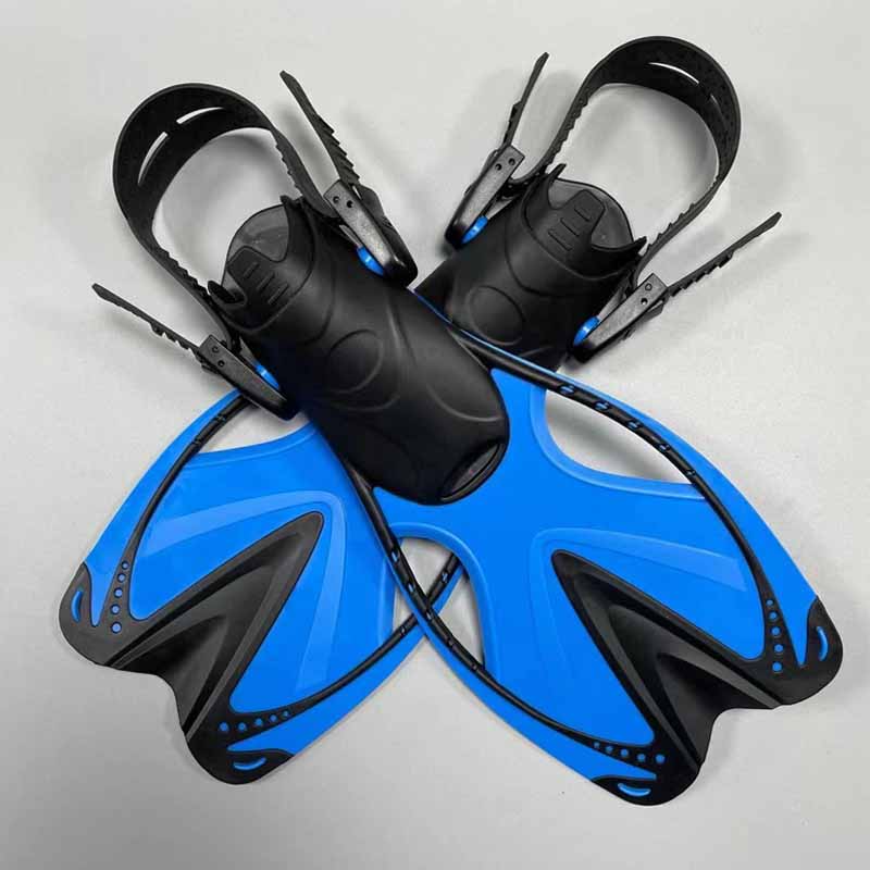 

Плавательные ласты для детей с регулируемыми пряжками, ласты для подводного плавания, силиконовые туфли для подводного плавания, детское снаряжение для плавания и подводного плавания синий