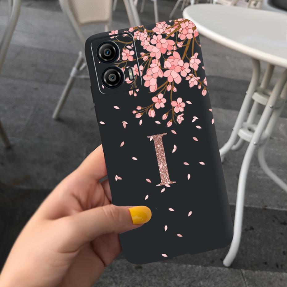 For Motorola Moto G53 G73 Phone Case Luxury Letter Black Silicon Soft TPU Back Cover For MOTO G73 5G 2022 MotoG53 XT2335