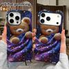 Phone Case: 2D Flat Design Suitable for iPhone 18 17 16 15 14 13 Pro Film Protective Case, Couple Style, Sleeping Brown Bear, Christmas and Halloween 
