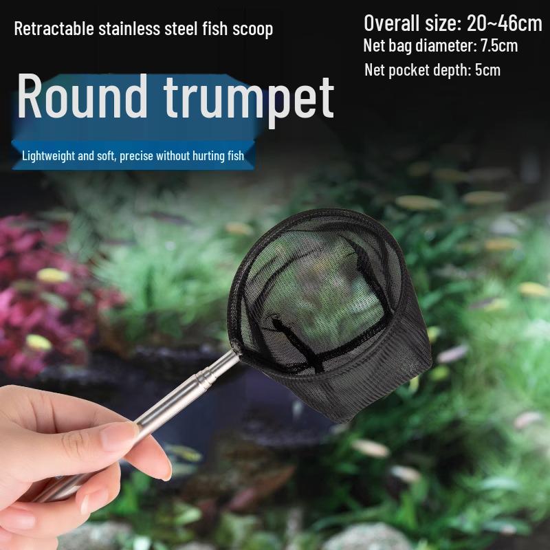 Stainless Steel Retractable Fishing Net for Aquariums and Tropical Fish